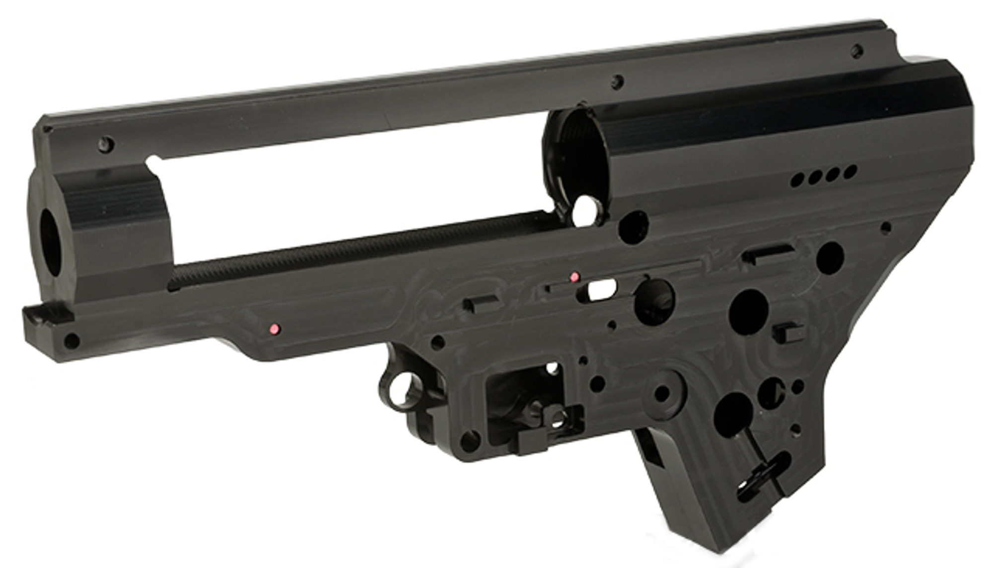 Retro Arms CZ Billet CNC 9mm QSC Gearbox Shell for SR25 Series Airsoft AEG Rifles - Black
