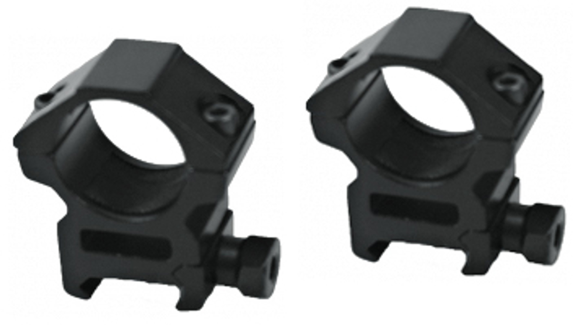 AIM 25mm 1" Tactical Scope Ring Set w/ QD Knobs (Weaver Base / Low Profile / Set of 2)