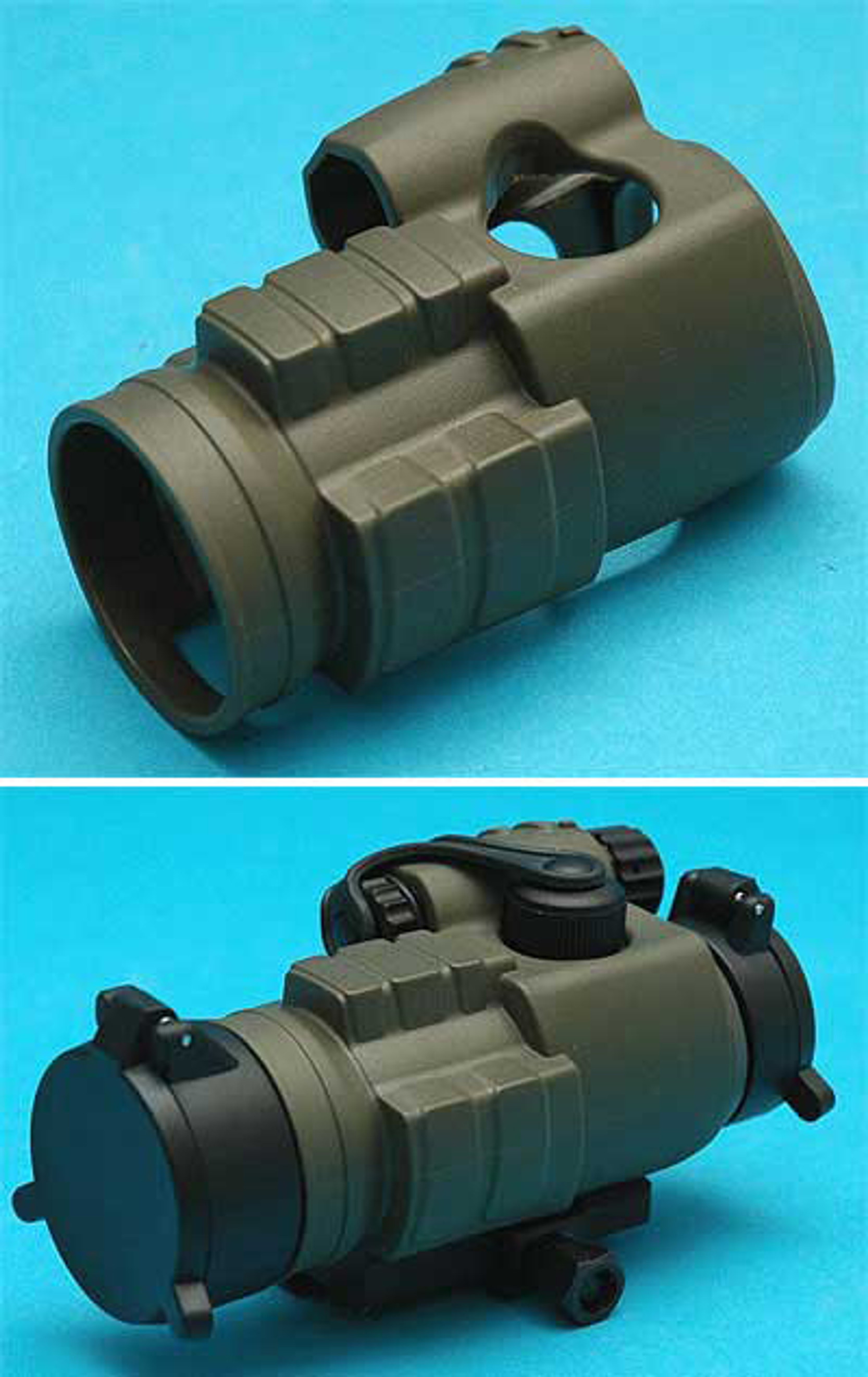 US Special Forces 30mm Aim Point Type Red Dot Sight Rubber Cover - OD Green