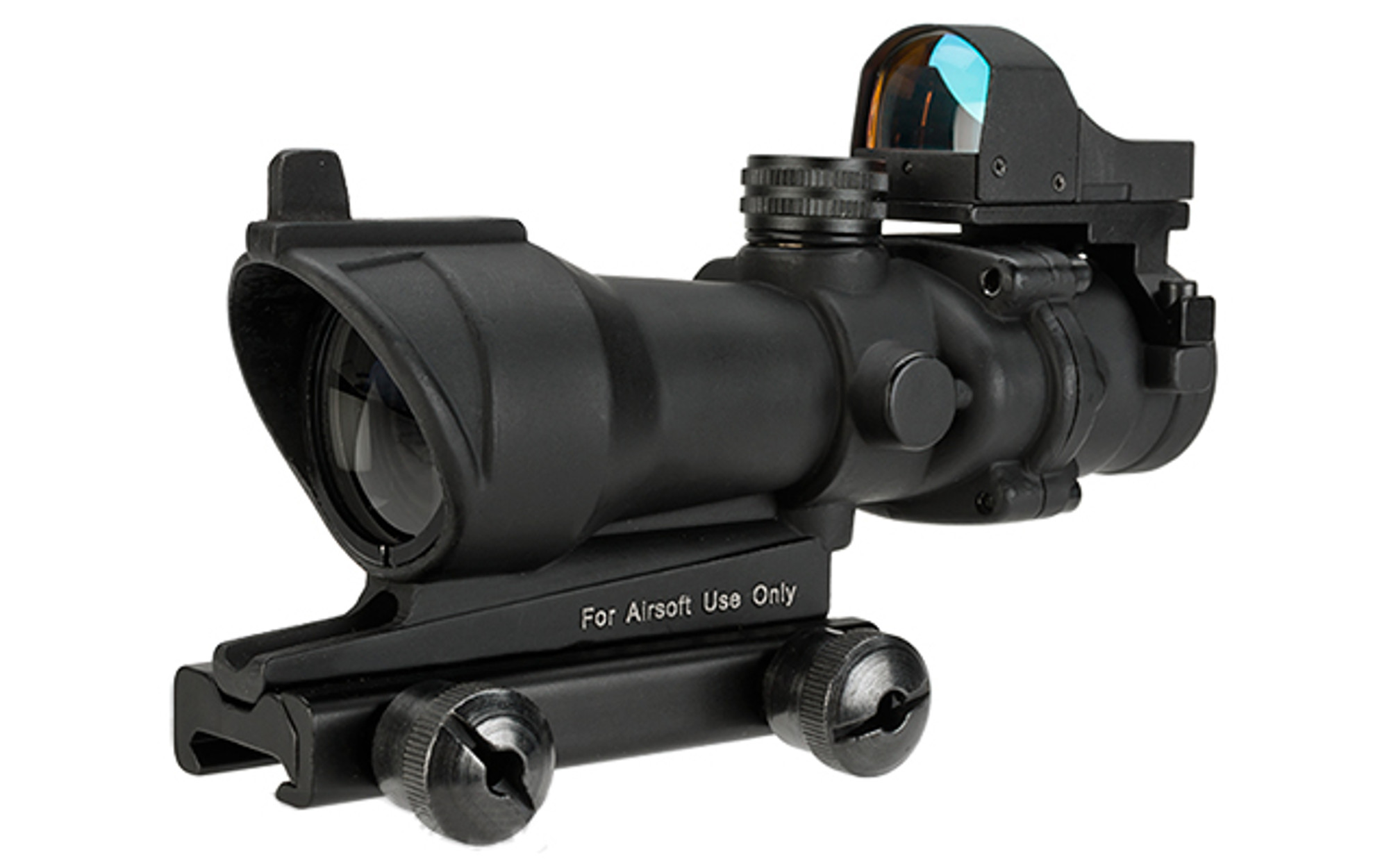 Bravo OP Style 4x32 Magnified Scope with Crosshair Reticle and Red Dot Reflex Sight