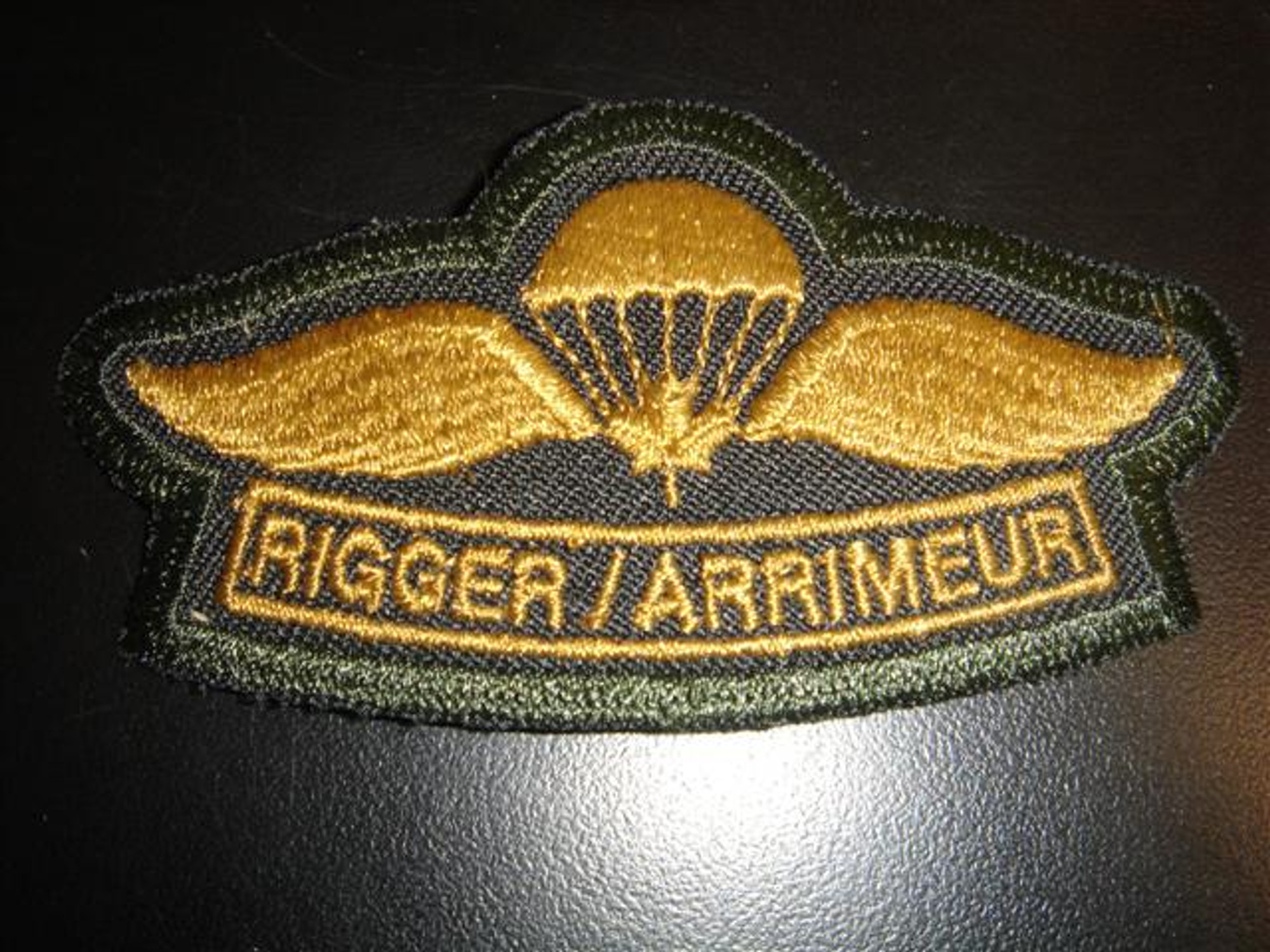 Canadian Armed Forces Airborne Rigger Jump Wing Garrison Dress Patch