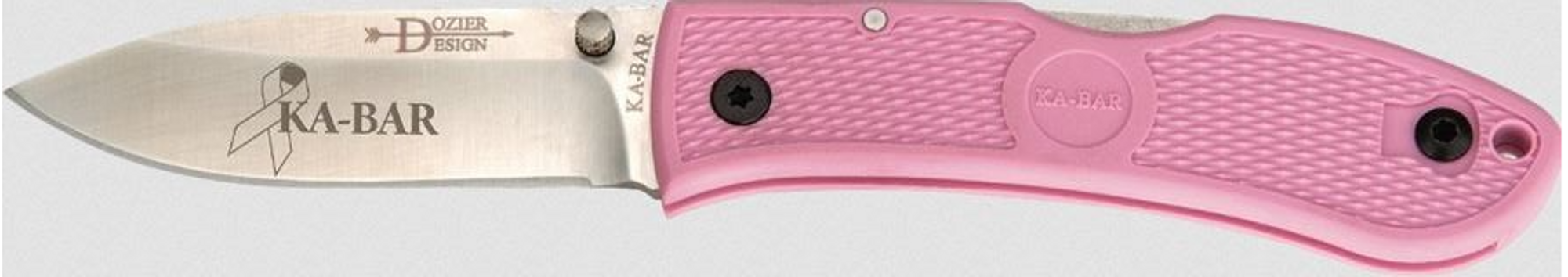Ka-Bar 4062PK Dozier Pink Handle Folding Knife