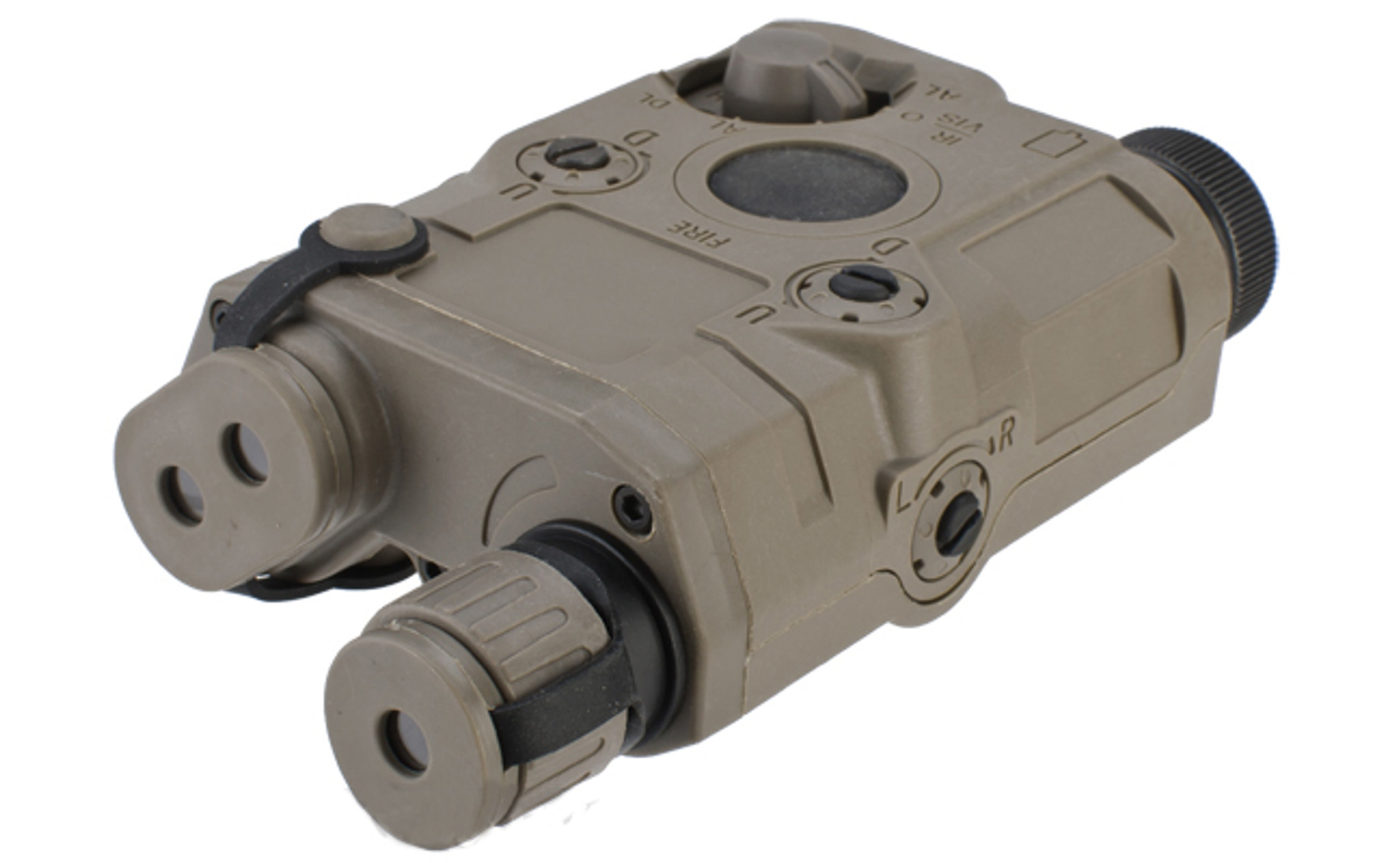 Matrix PEQ-15 Type Laser & Flashlight Combo w Remote Pressure Switch (Green Laser / Dark Earth)