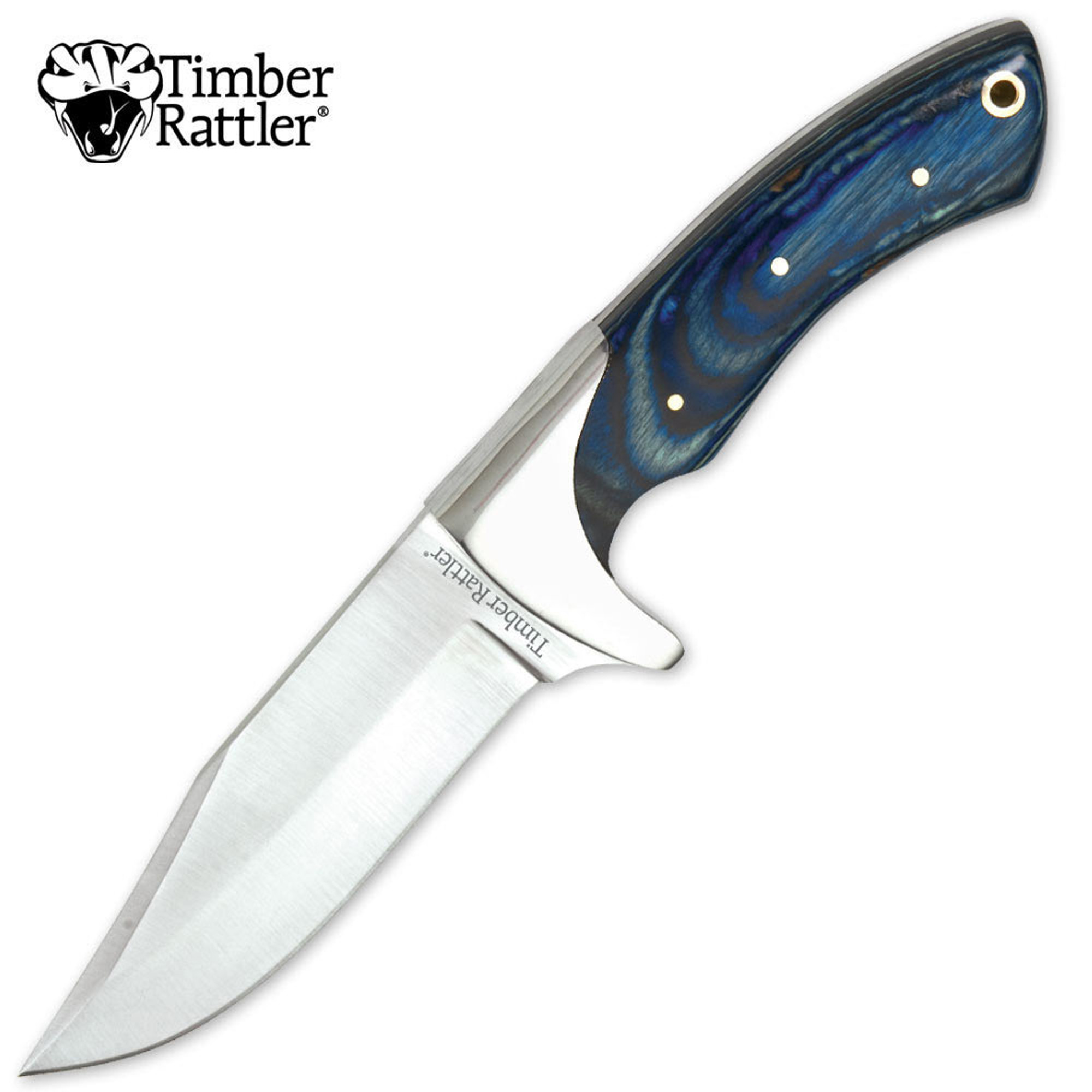 Timber Rattler Blue Pakka Skinning Knife