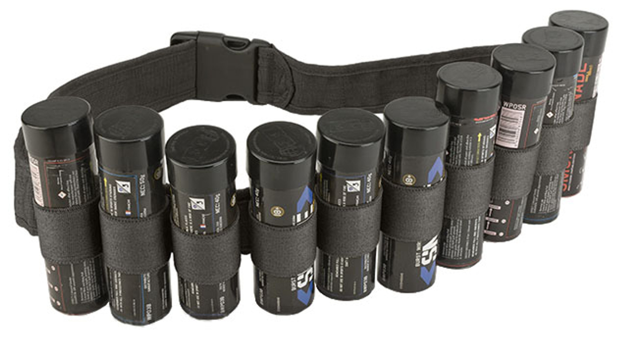 Enola Gaye Hang Ten Belt / Bandolier for Airsoft Smoke Grenades - Black