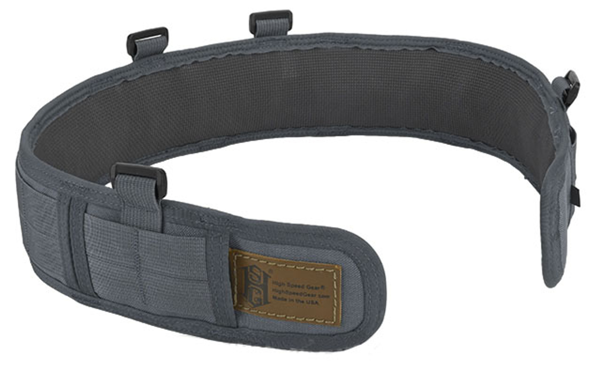 HSGI Slotted Slim-Grip Padded Duty Belt - Wolf Grey