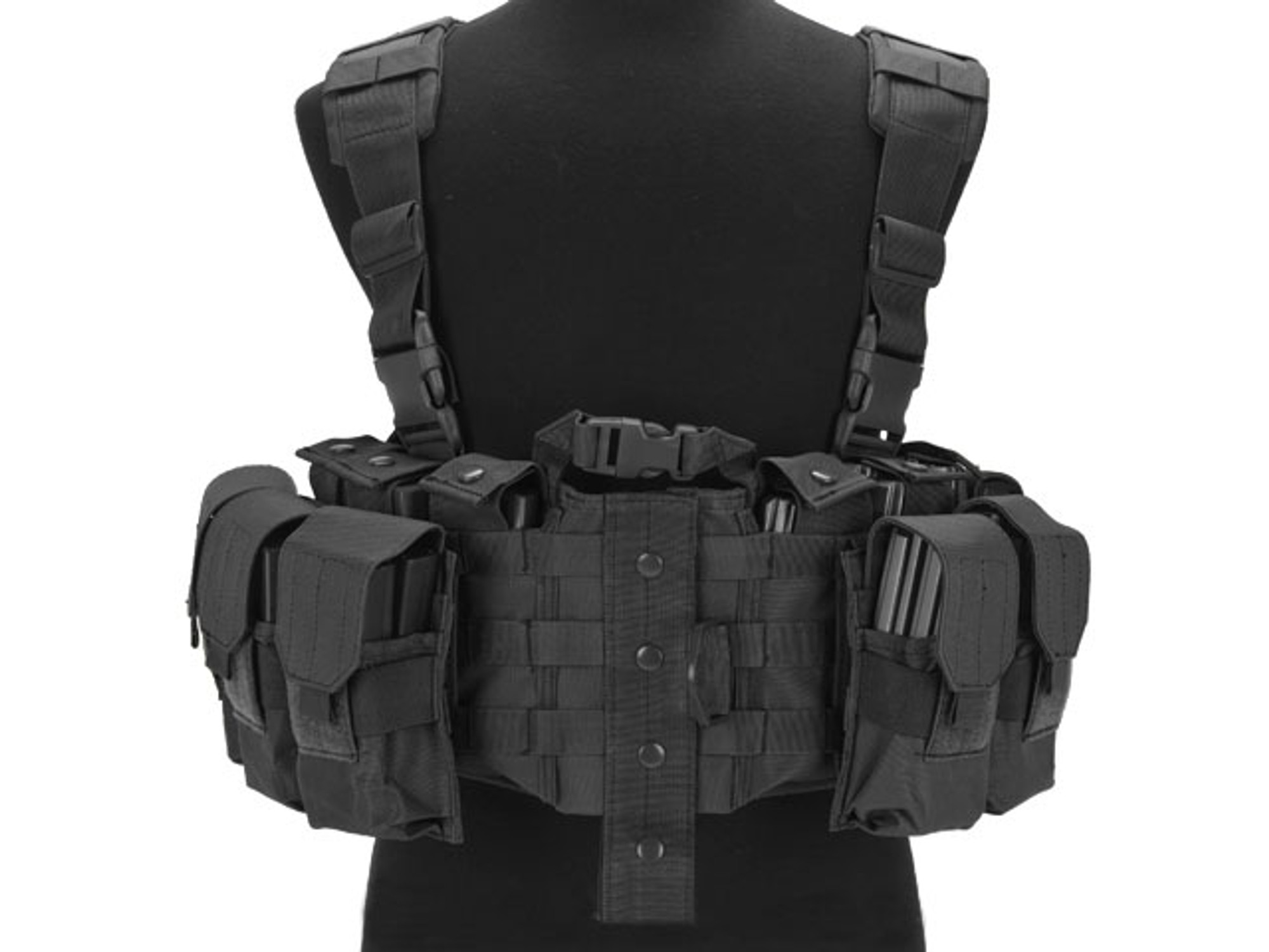 Avengers MOLLE Tactical Assault Vest - Black