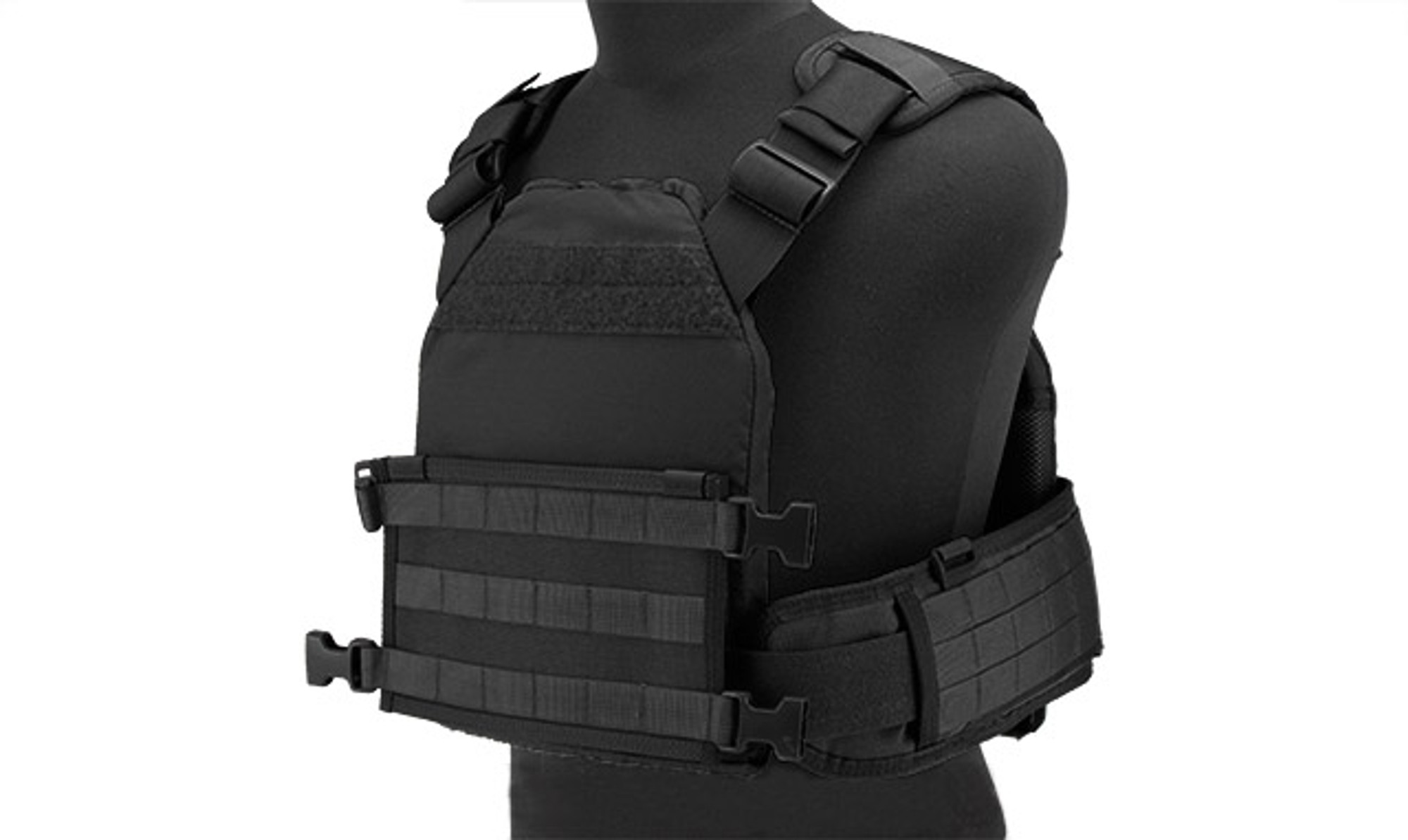 HSGI MPC Modular Plate Carrier- Black (Medium Carrier / Medium Sure Grip)