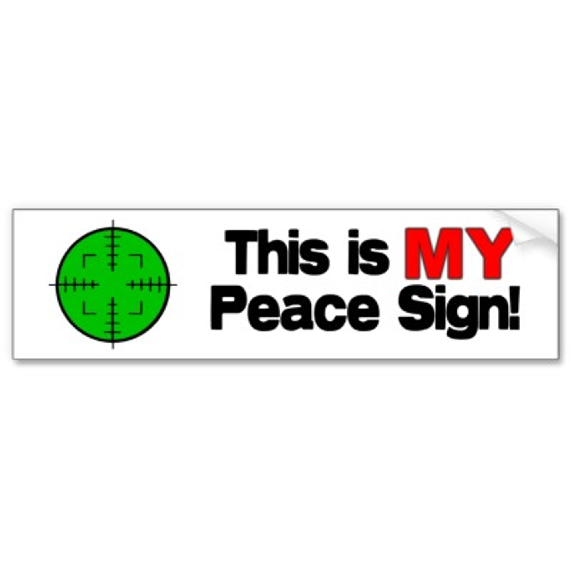Bumper Sticker - This Is My Peace Symbol