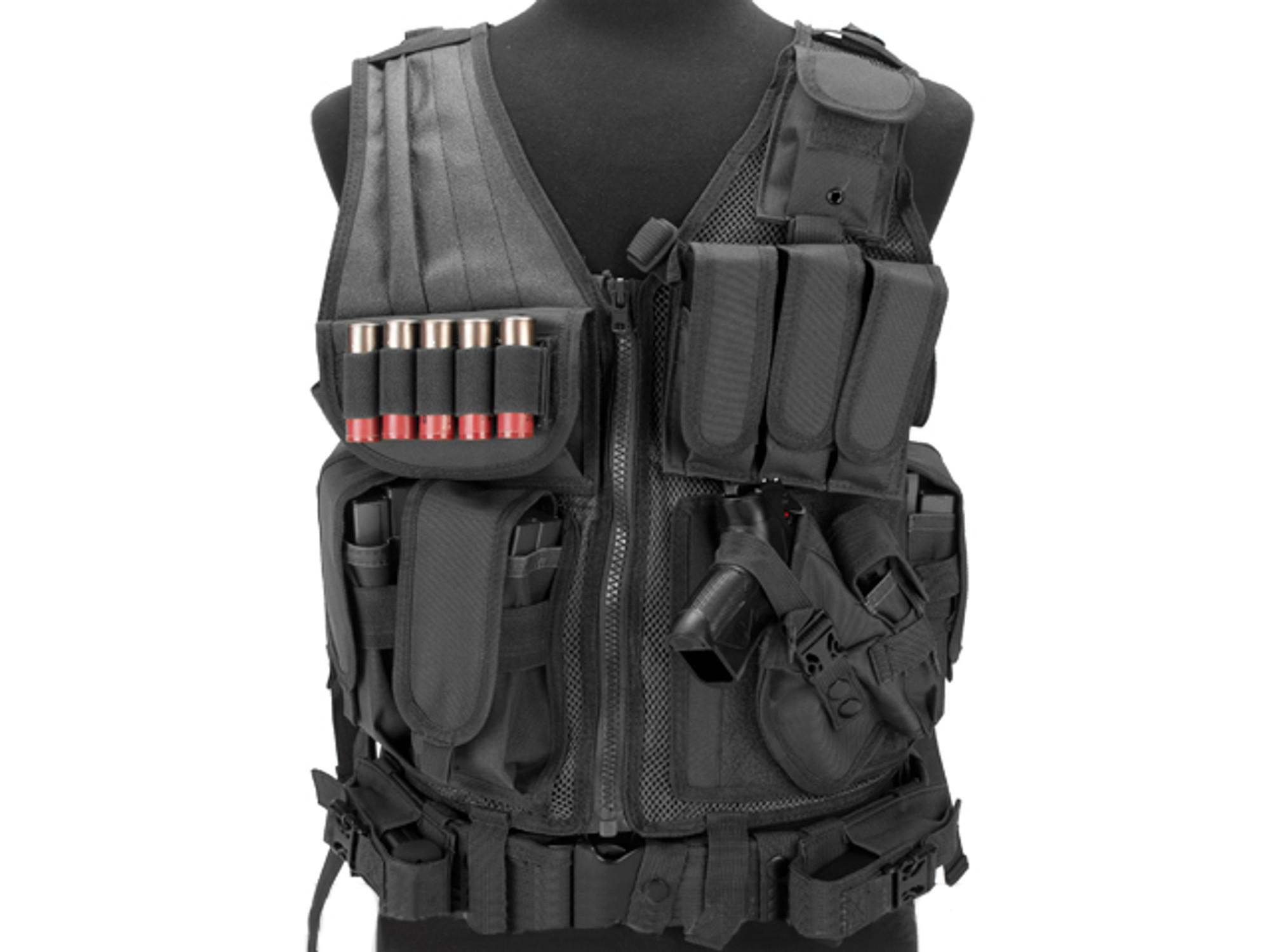 Safari Lite Photo Vest - Custom mesh MOLLE module vest by The Vest Guy