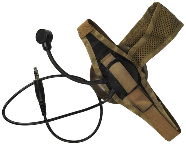 Matrix / Element Military Style Tactical Communications Headset Type D (Color: Desert Tan)