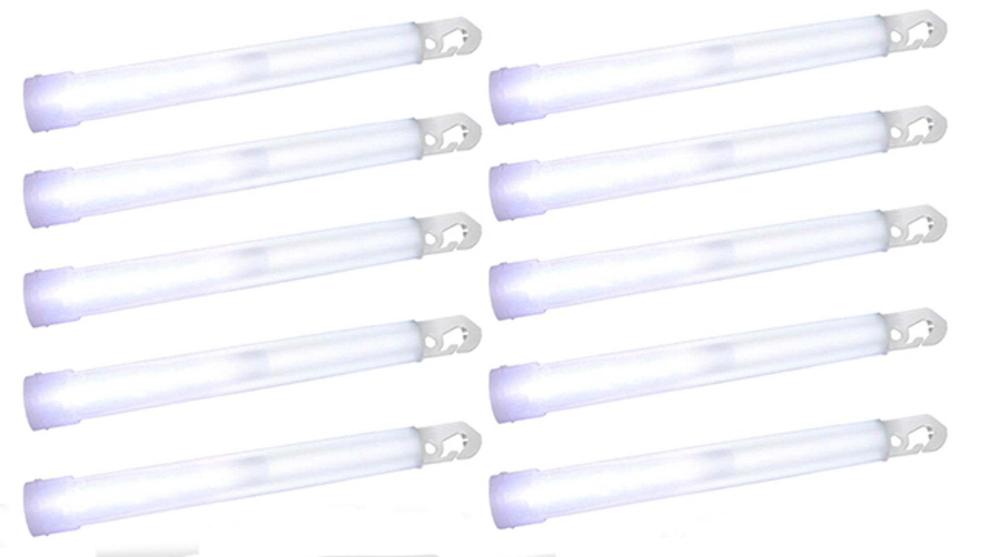 Cyalume 6" ChemLight LightSticks - White (Set of 10)