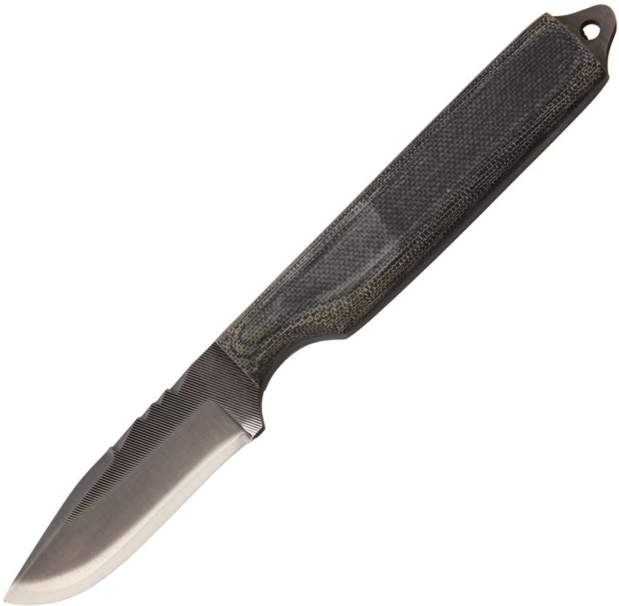 Anza Stinger Micarta w/ Black Leather Sheath