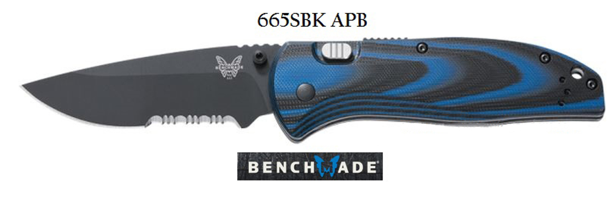 Benchmade 665SBK APB Assist Black ComboEdge