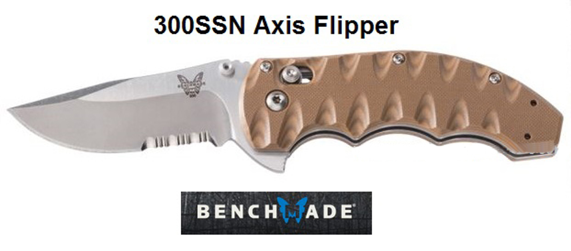 Benchmade 300SSN Axis Flipper Serrated