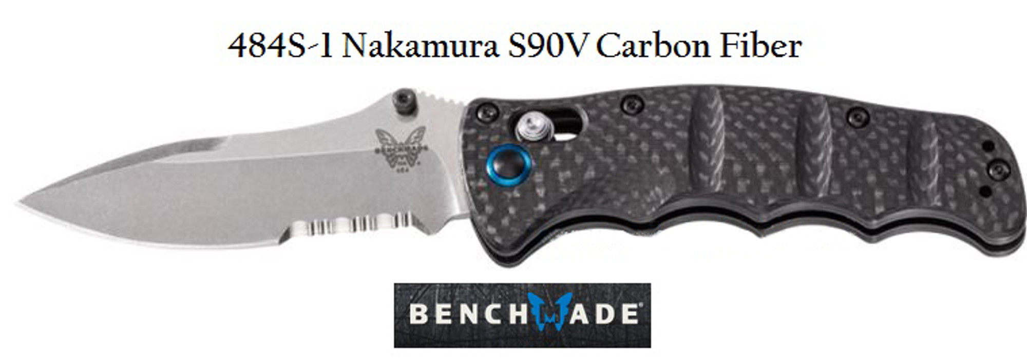 Benchmade 484S-1 Nakamura w/Serration S90V Carbon Fiber