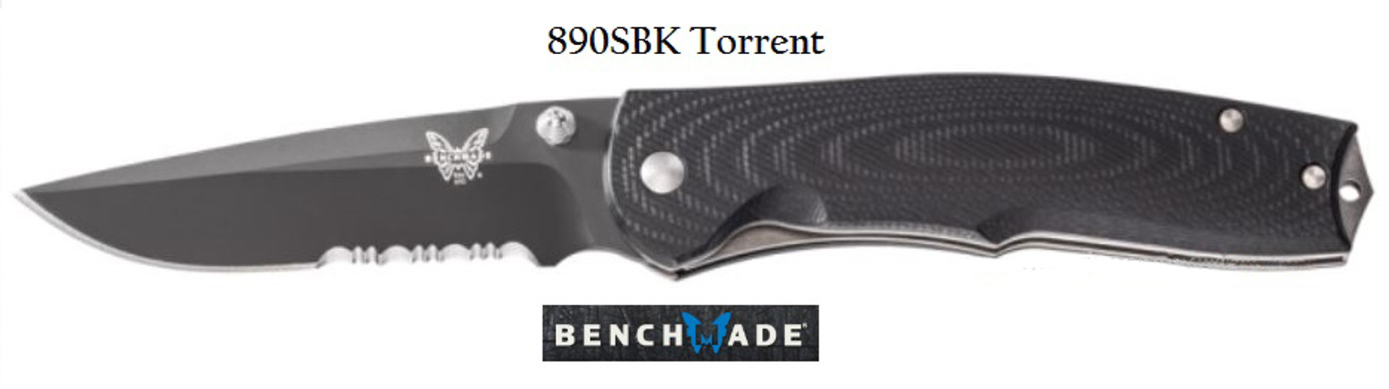 Benchmade 890SBK Torrent Black ComboEdge