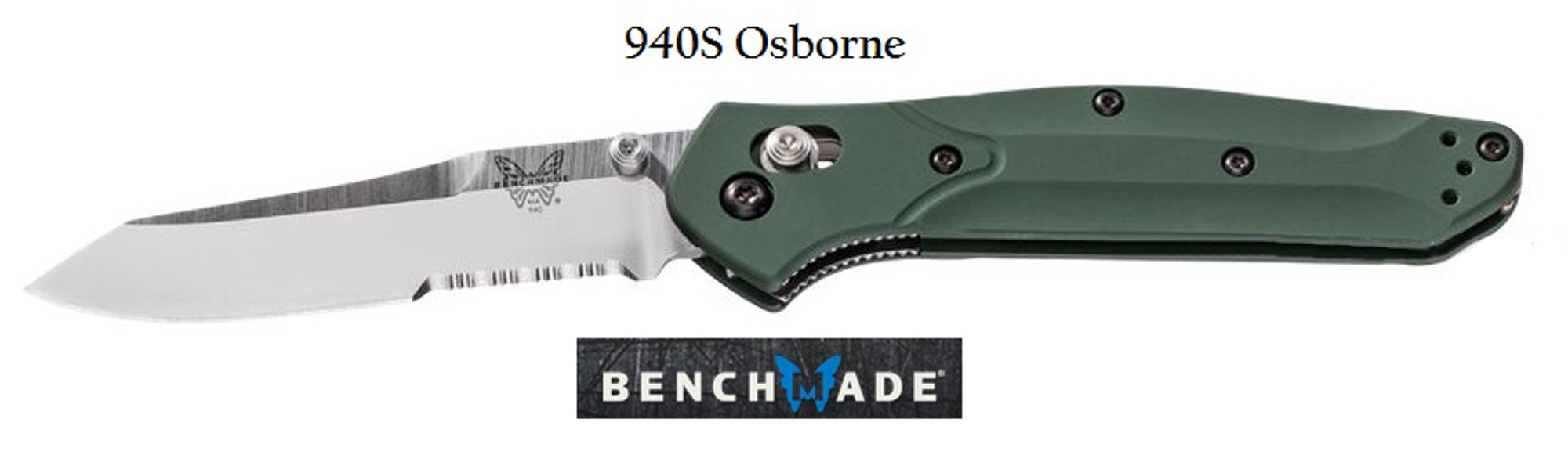 Benchmade 940S Osborne Satin Blade w/Serration