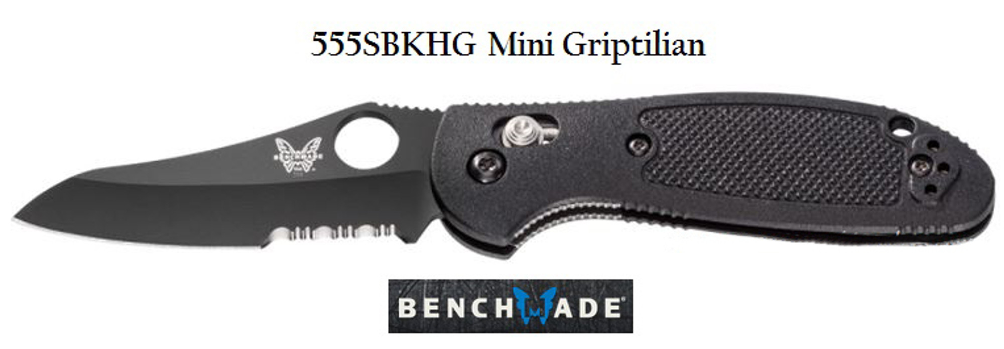 Benchmade 555SBKHG Griptilian Mini Black ComboEdge