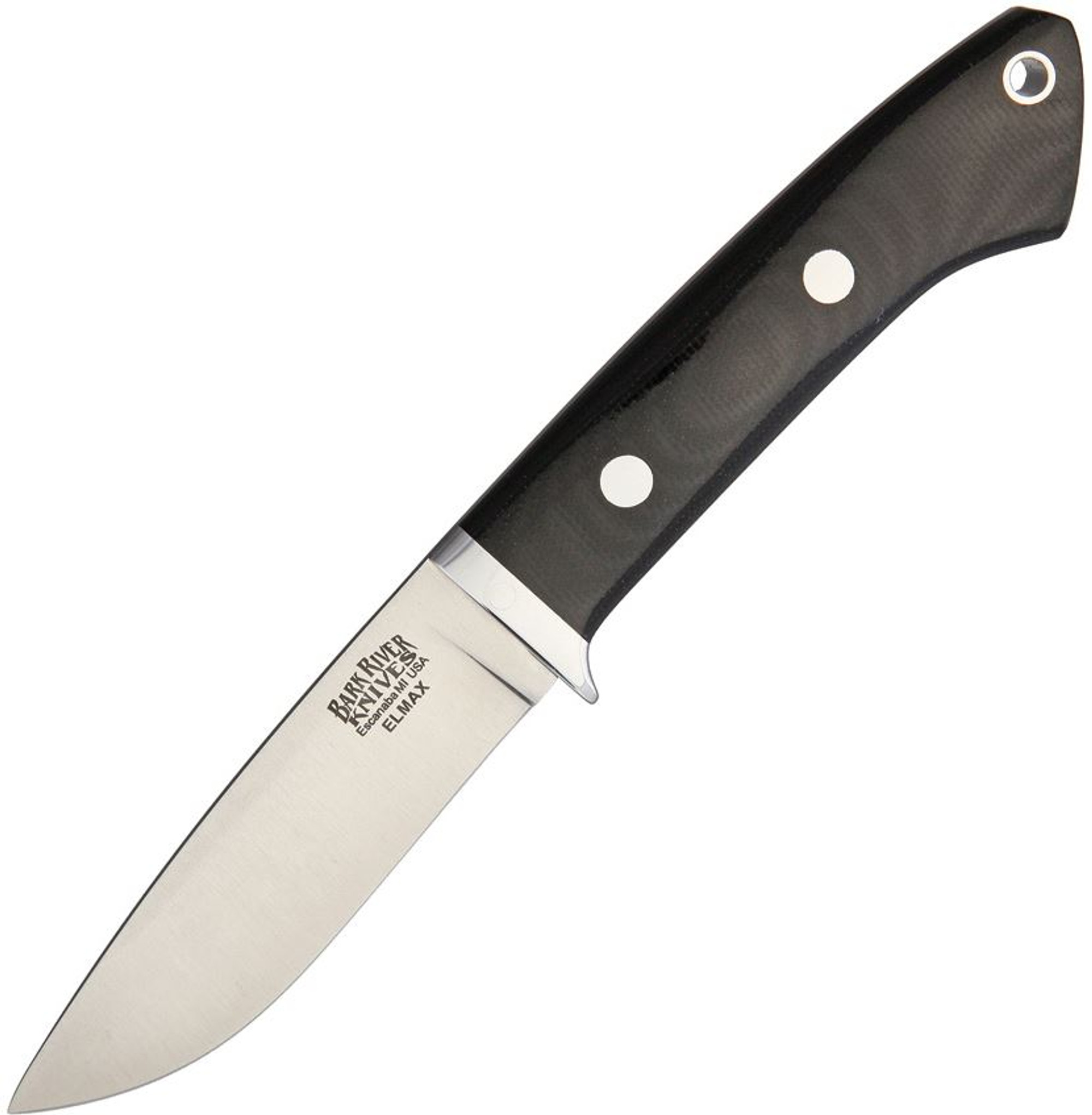 Bark River 2140MBC Featherweight Hunter Elmax - Black Micarta