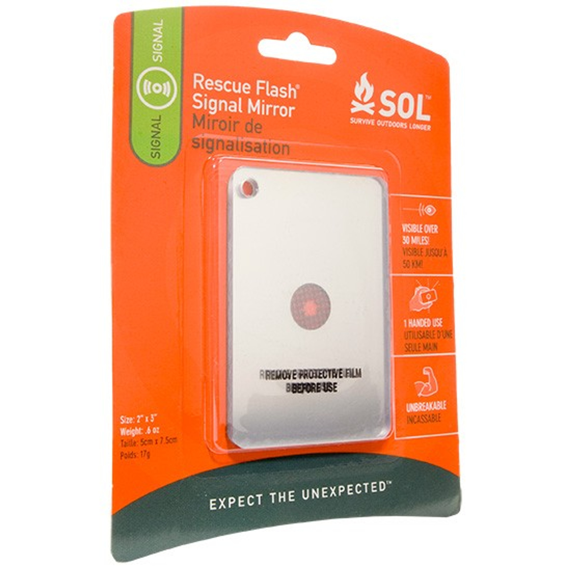 Adventure Medical SOL Rescue Flash Mirror