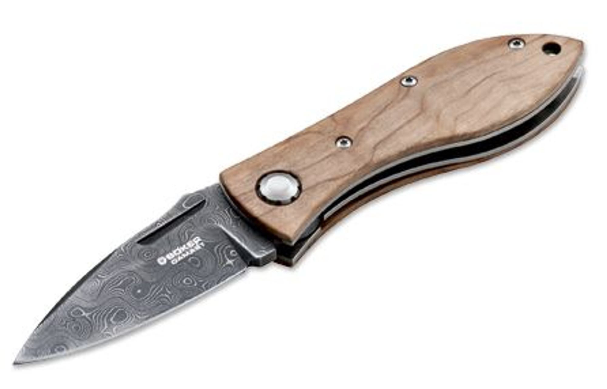 Boker Germany 113625DAM Thorm Damascus Olive Wood