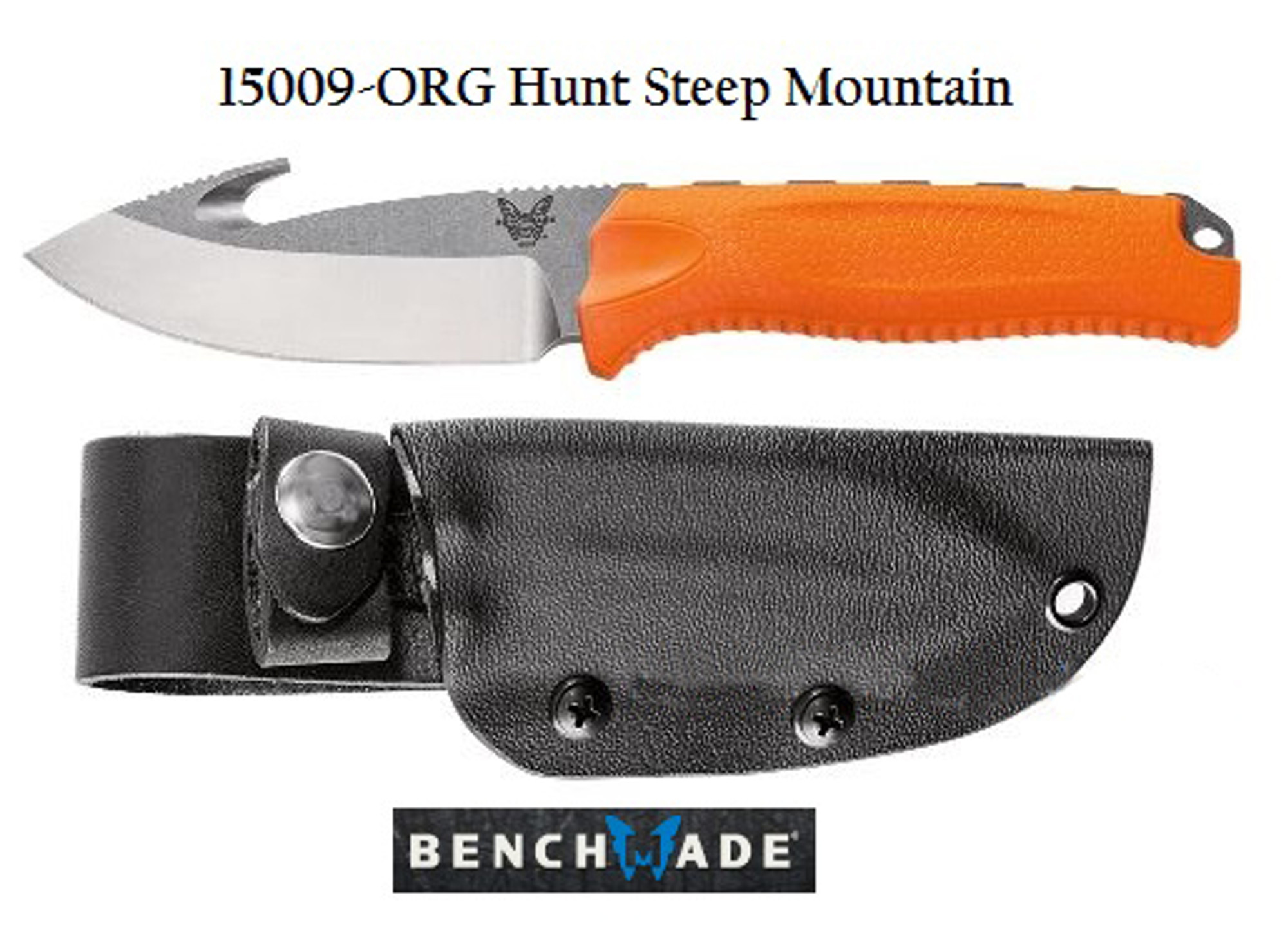 Benchmade Hunt Steep Mountain w/ Hook - Orange Handle 15009