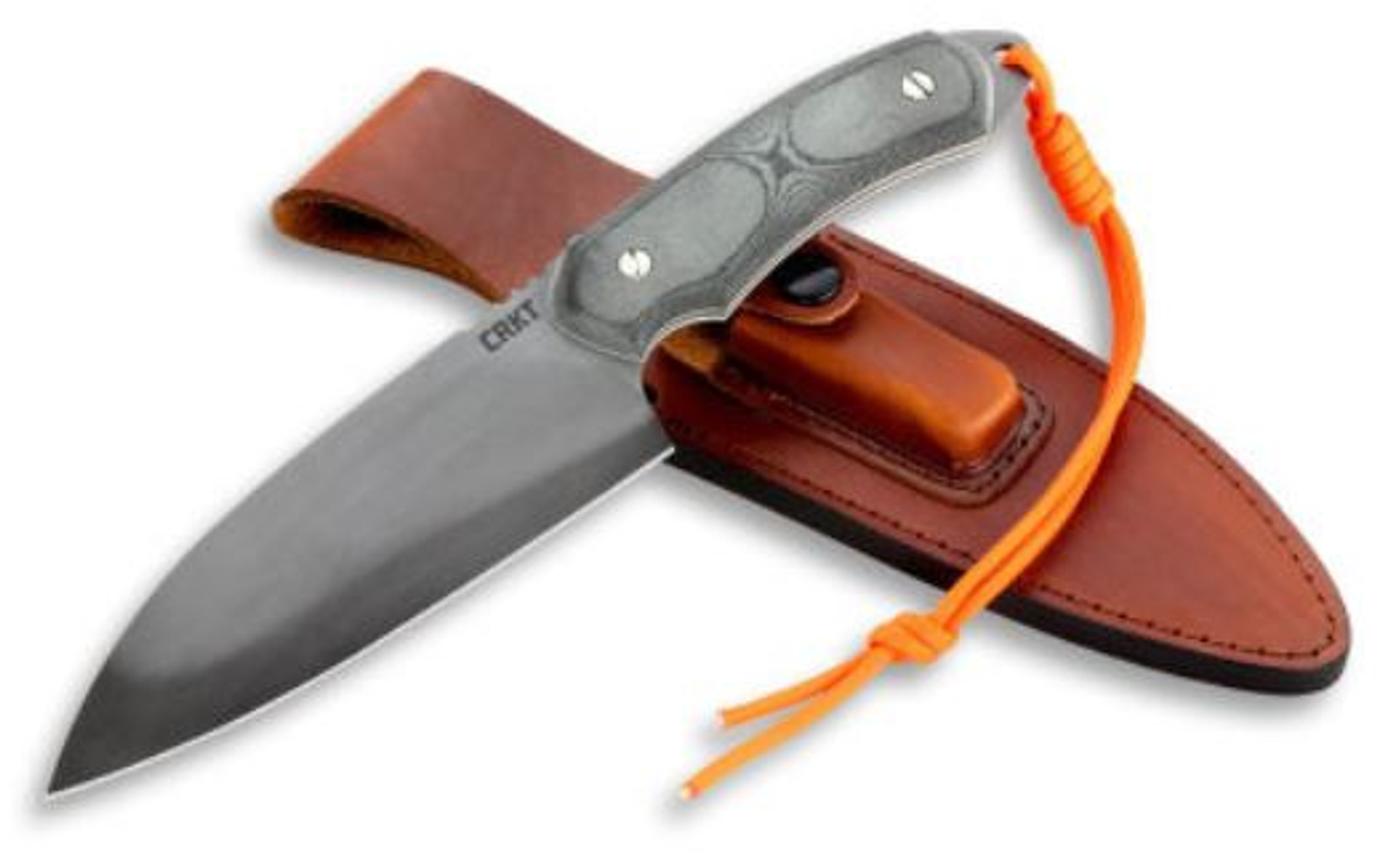 CRKT 3510 HCK1 Hood Camp Knife w/ Leather Sheath