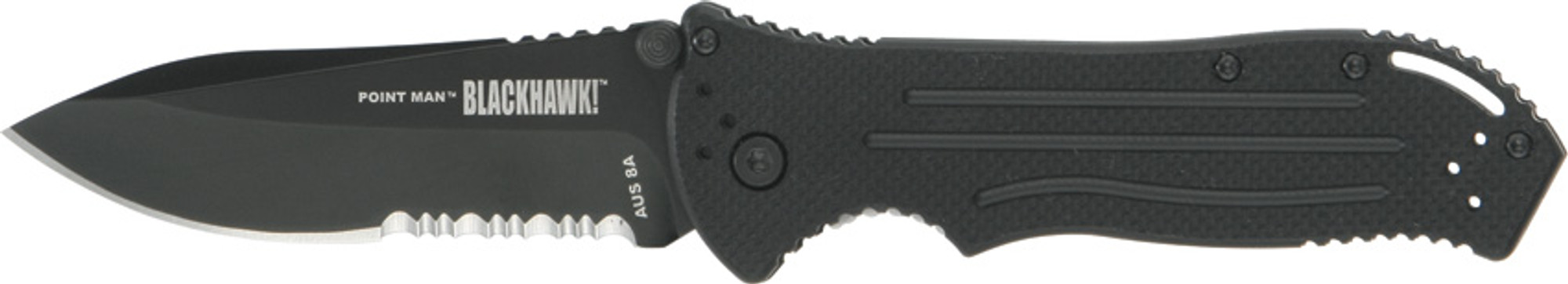 Blackhawk 15PM11BK Point Man Partially Serrated