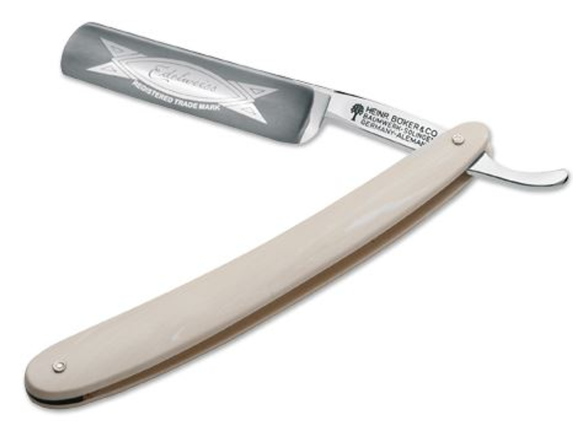 Boker Germany 140620 Edelweiss Elforyn Ivory Straight Razor