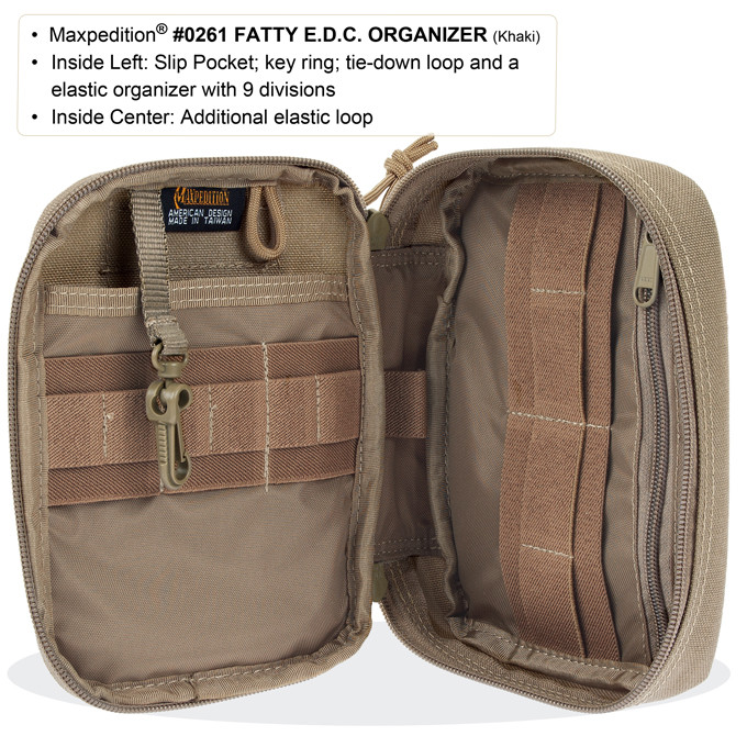Maxpedition Fatty Pocket Organizer - Khaki