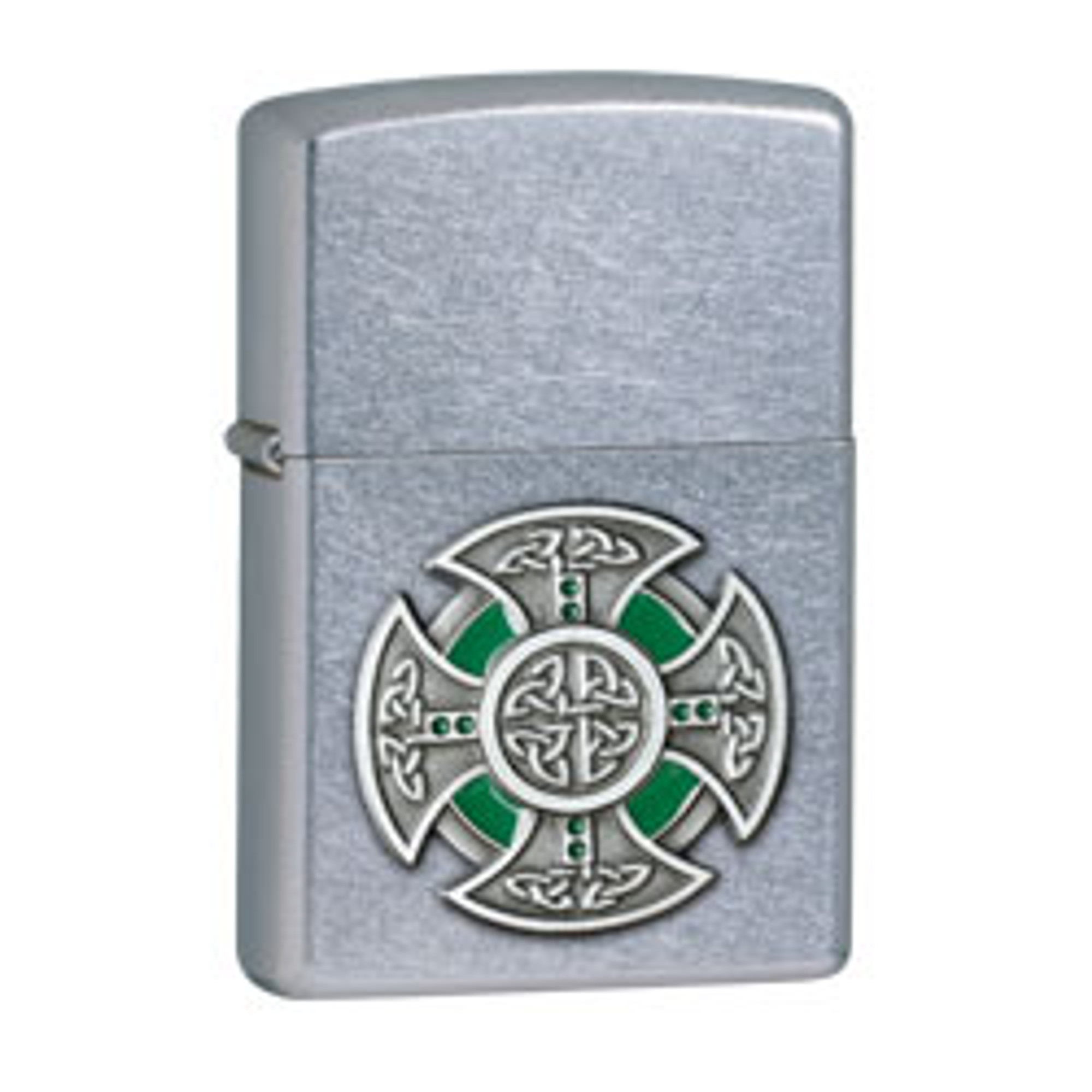 Zippo Street Chrome Celtic Cross