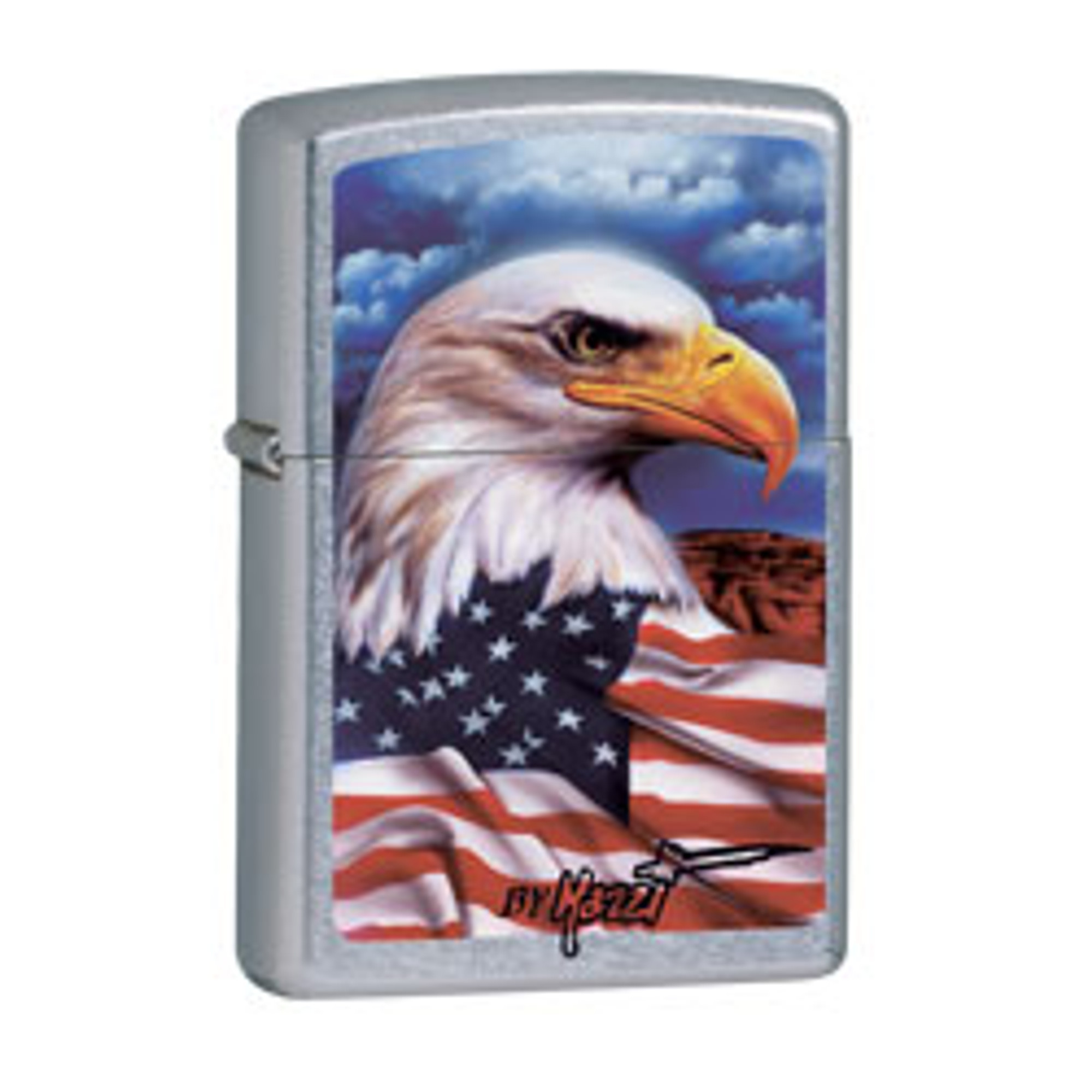 Zippo Street Chrome Mazzi Freedom Eagle