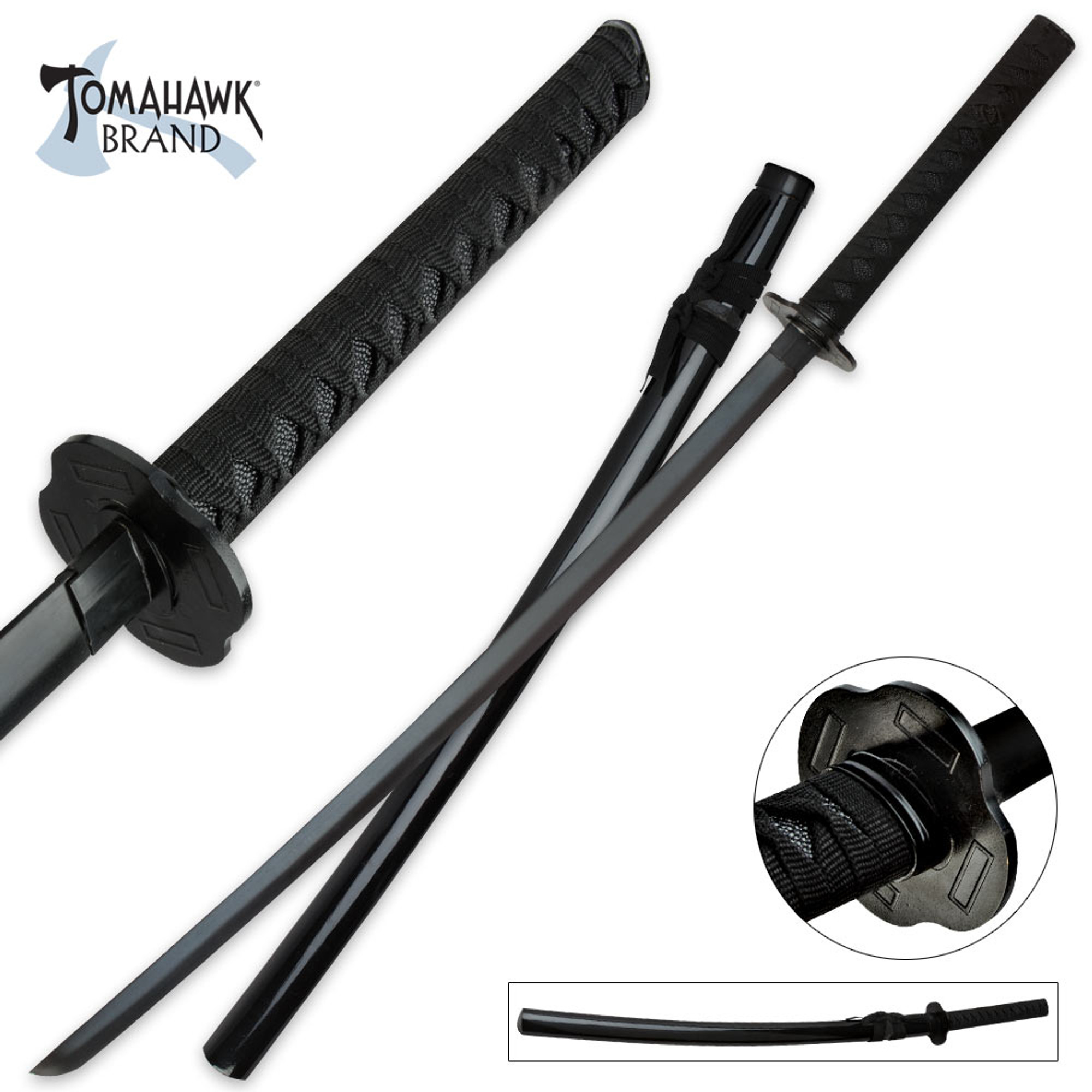 Black Emperor Katana Sword w/Scabbard