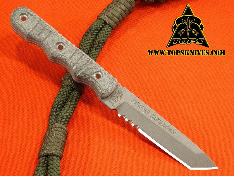 TOPS TTD01 Fixed Blade w/Kydex Sheath