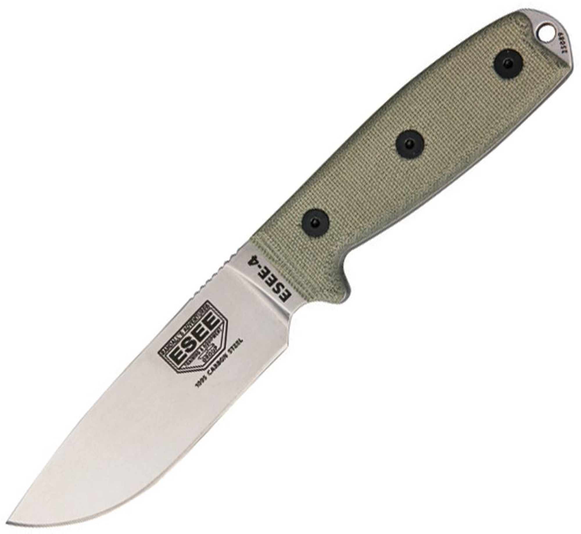 ESEE 4PUC Plain Edge Uncoated, Coyote Molded Sheath