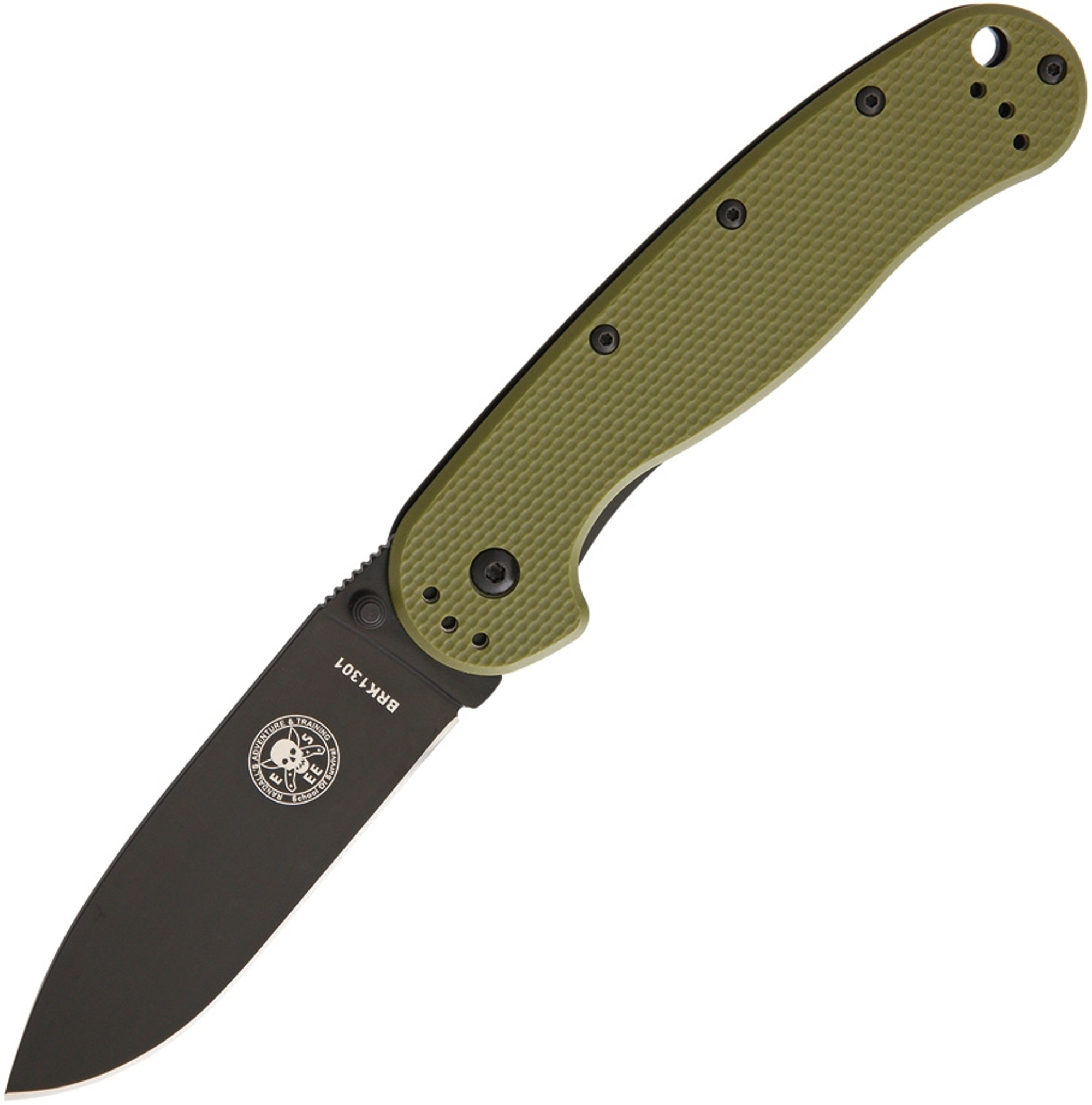 ESEE BRK1301ODB Avispa Framelock Black Blade - OD Green Handle