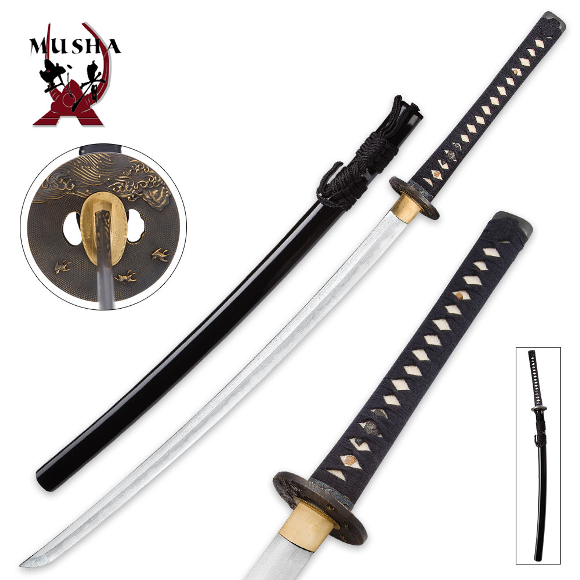 Musashi Folded Elite Black Falcon Katana