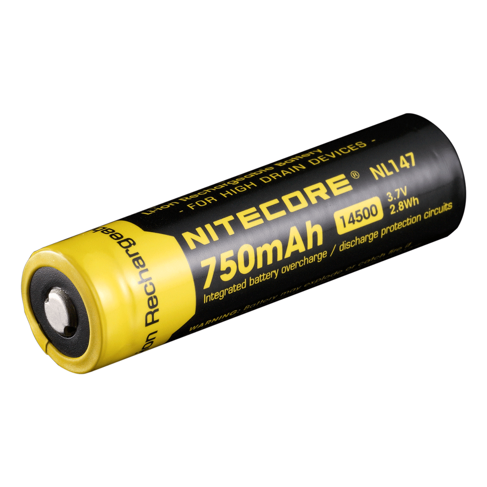 Nitecore 14500 Recharegeable Battery - 750mAh