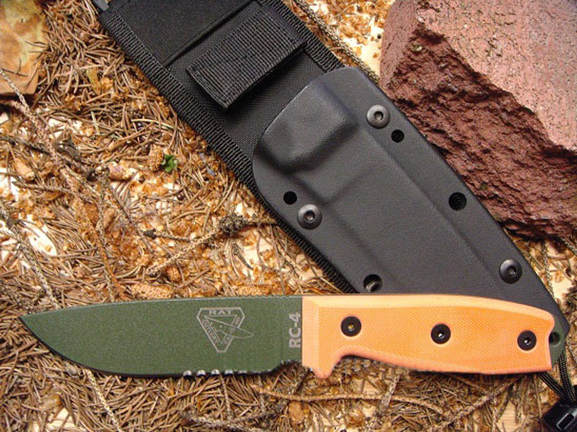 ESEE 4SMB-OD OD Green Blade with Serration