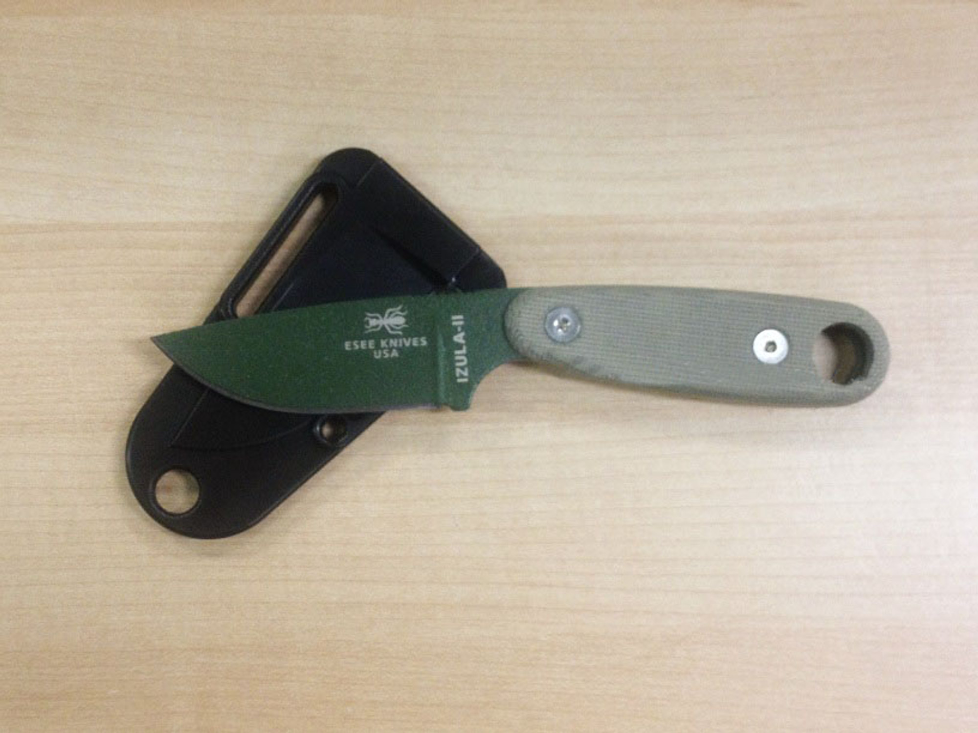 ESEE Izula II Micarta - OD Green with Kit