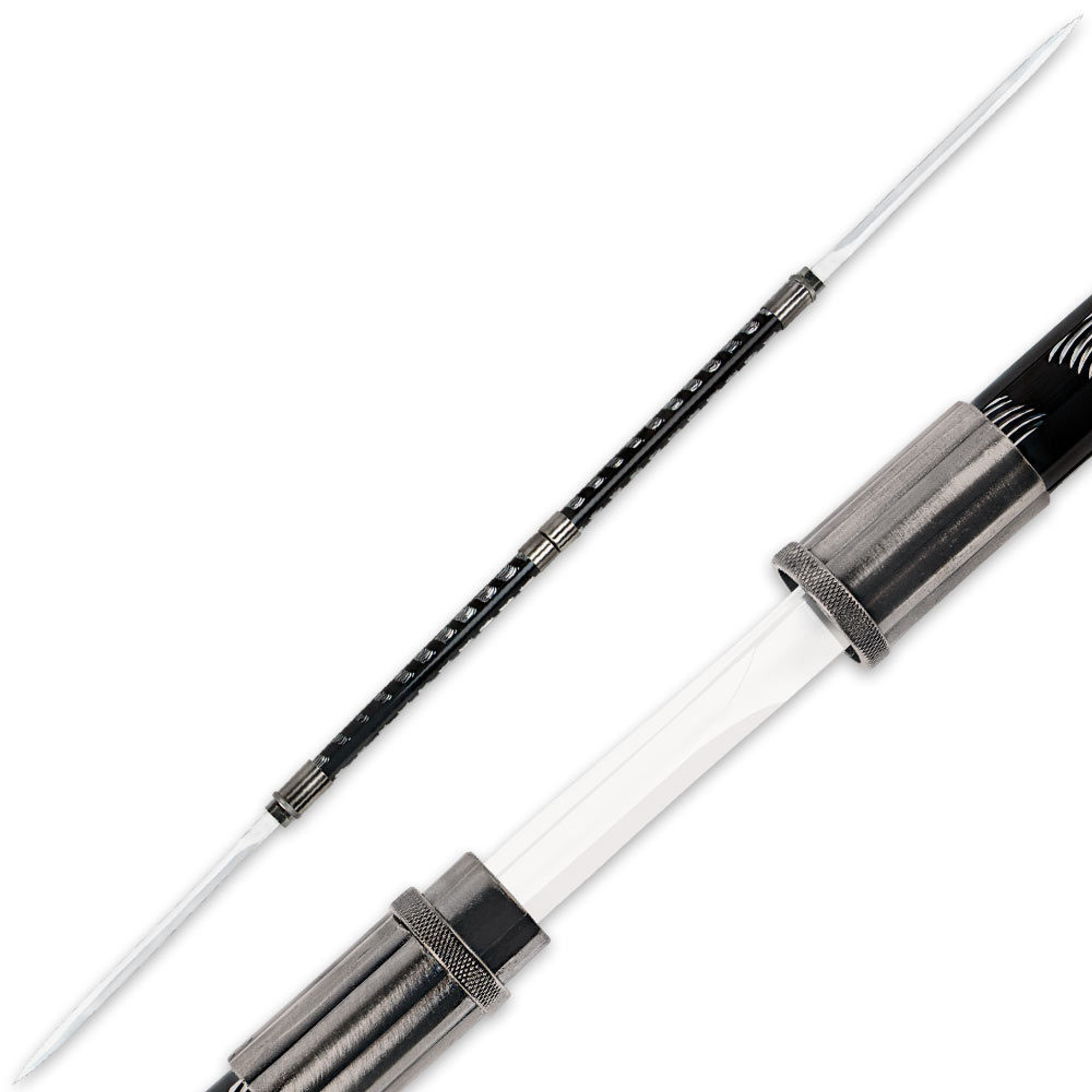 Two Piece Twin Ninja Sword Stick Set