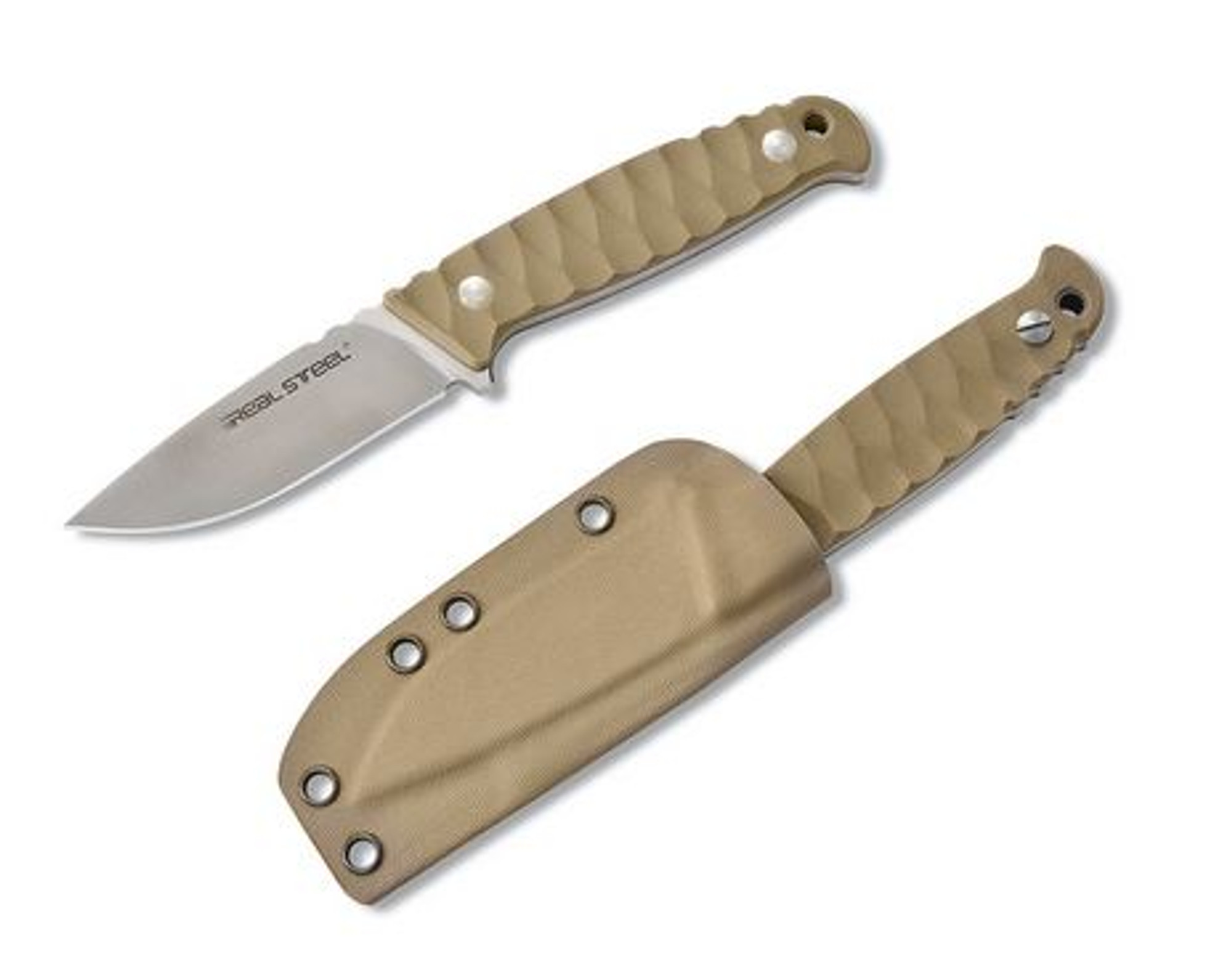 Real Steel 3734 Observer Fixed Blade - Coyote