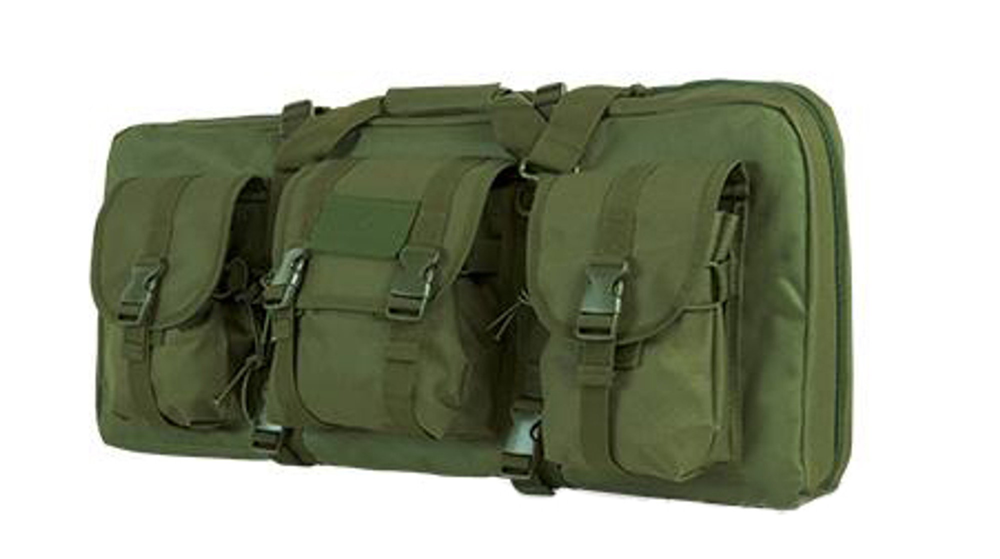 NcStar / VISM 28" Deluxe Dual Compartment Subgun / SBR Padded Carrying Bag / Case - OD Green