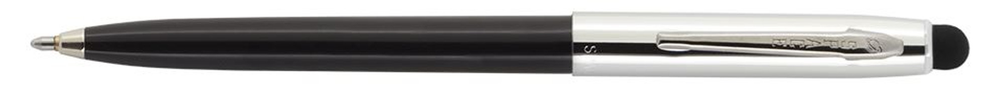 Fisher Space Pen Cap-O-Matic Black Barrel, Chrome Clip w/ Stylus