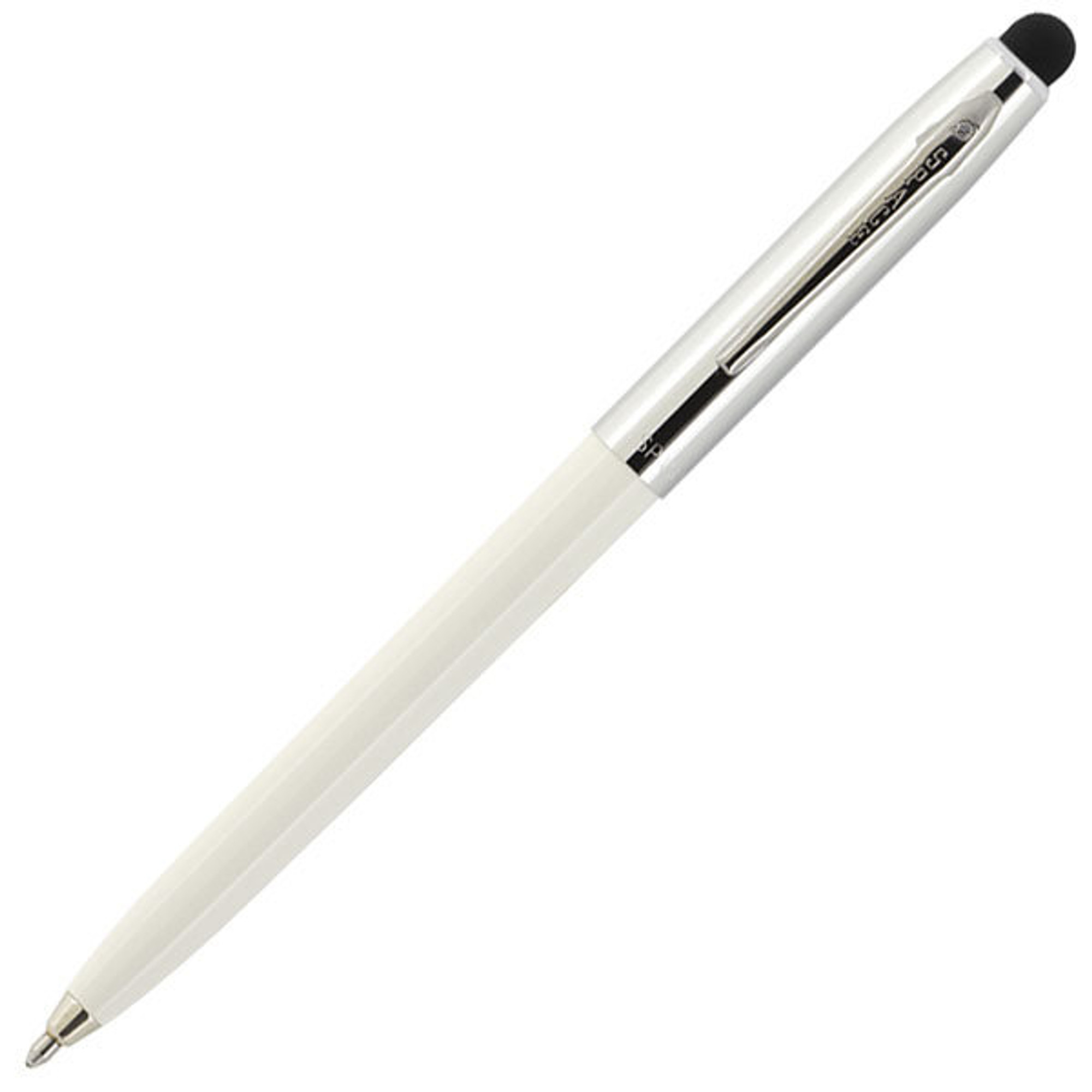 Fisher Space Pen Cap-O-Matic White Barrel, Clip w/ Stylus