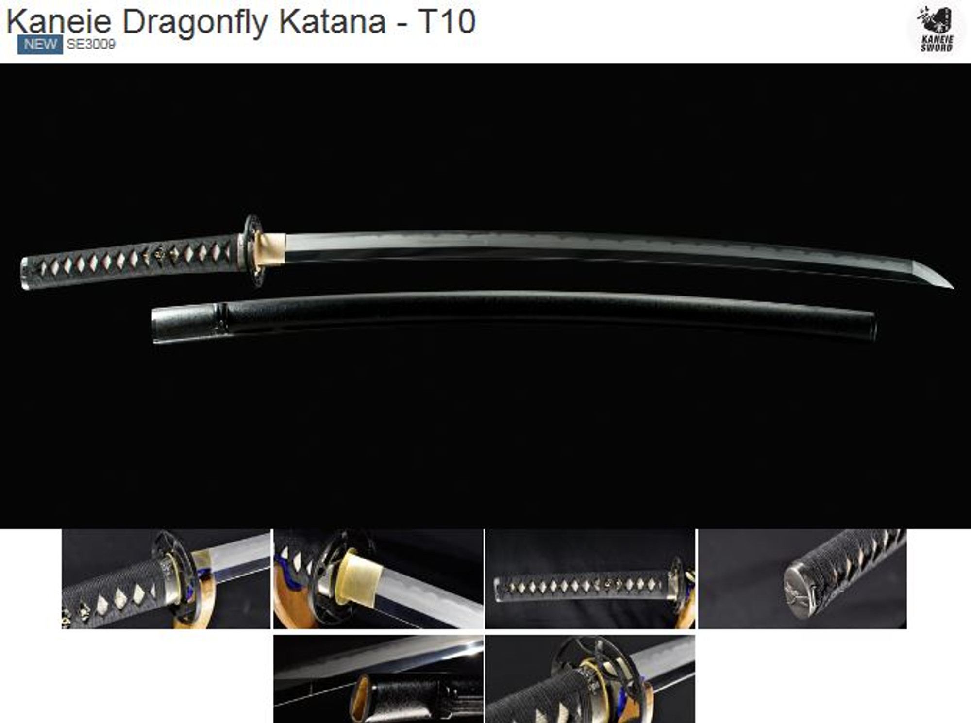 Kaneie Swords SE3009 Dragonfly Katana - T10