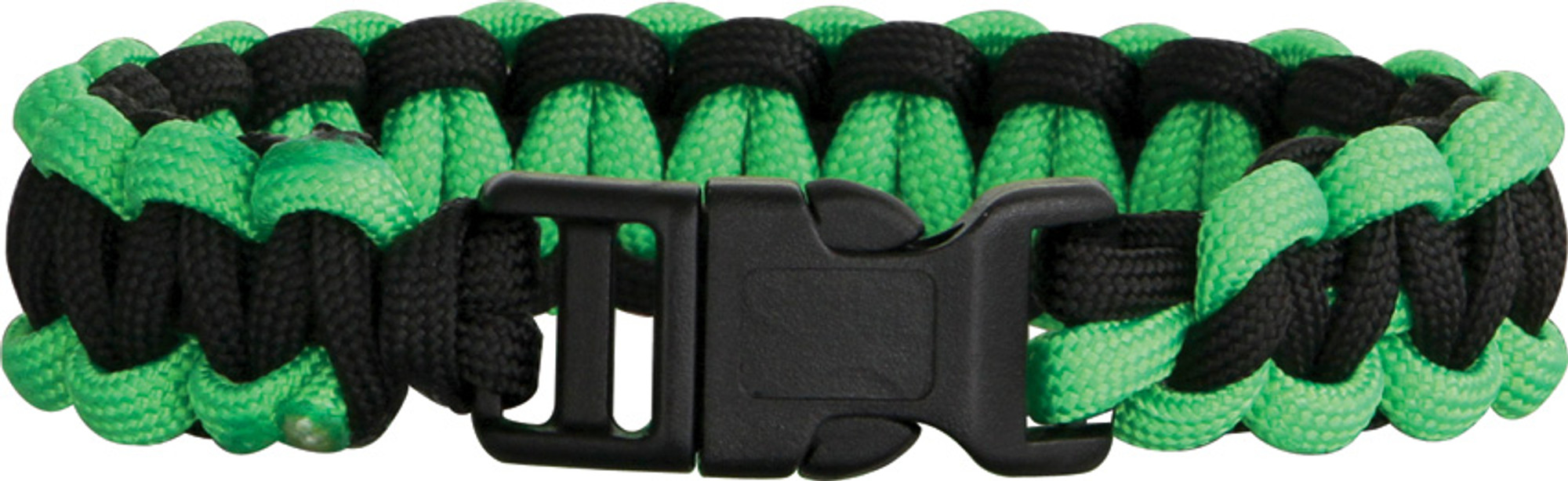 Knotty Boys 203 Paracord Bracelet Black/Neon Green - Large