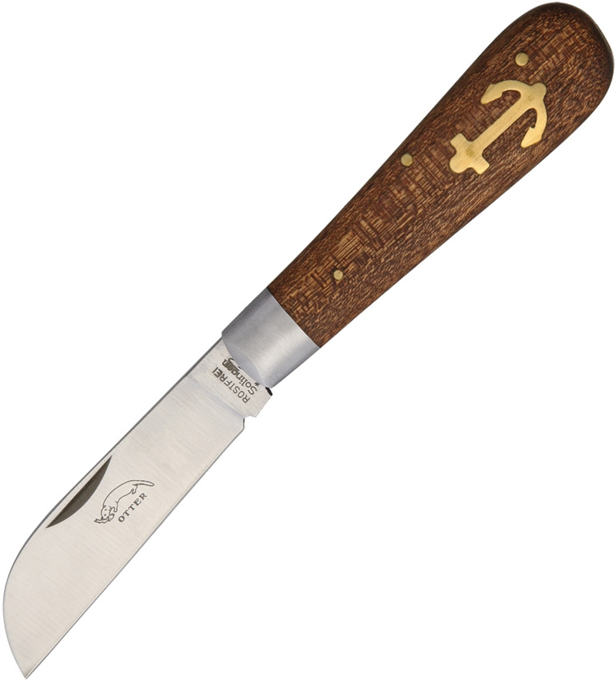 OTTER-Messer Anchor Knife Small 174R Sapeli Wood Stainless