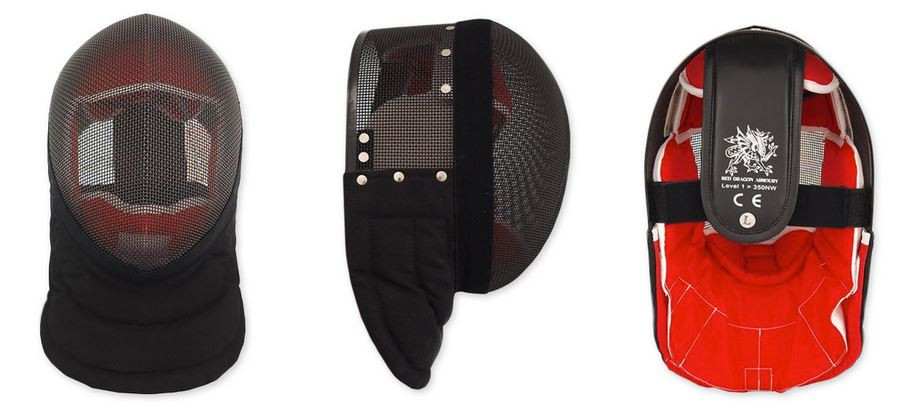 Red Dragon Armoury HEMA Fencing Mask - Size Large